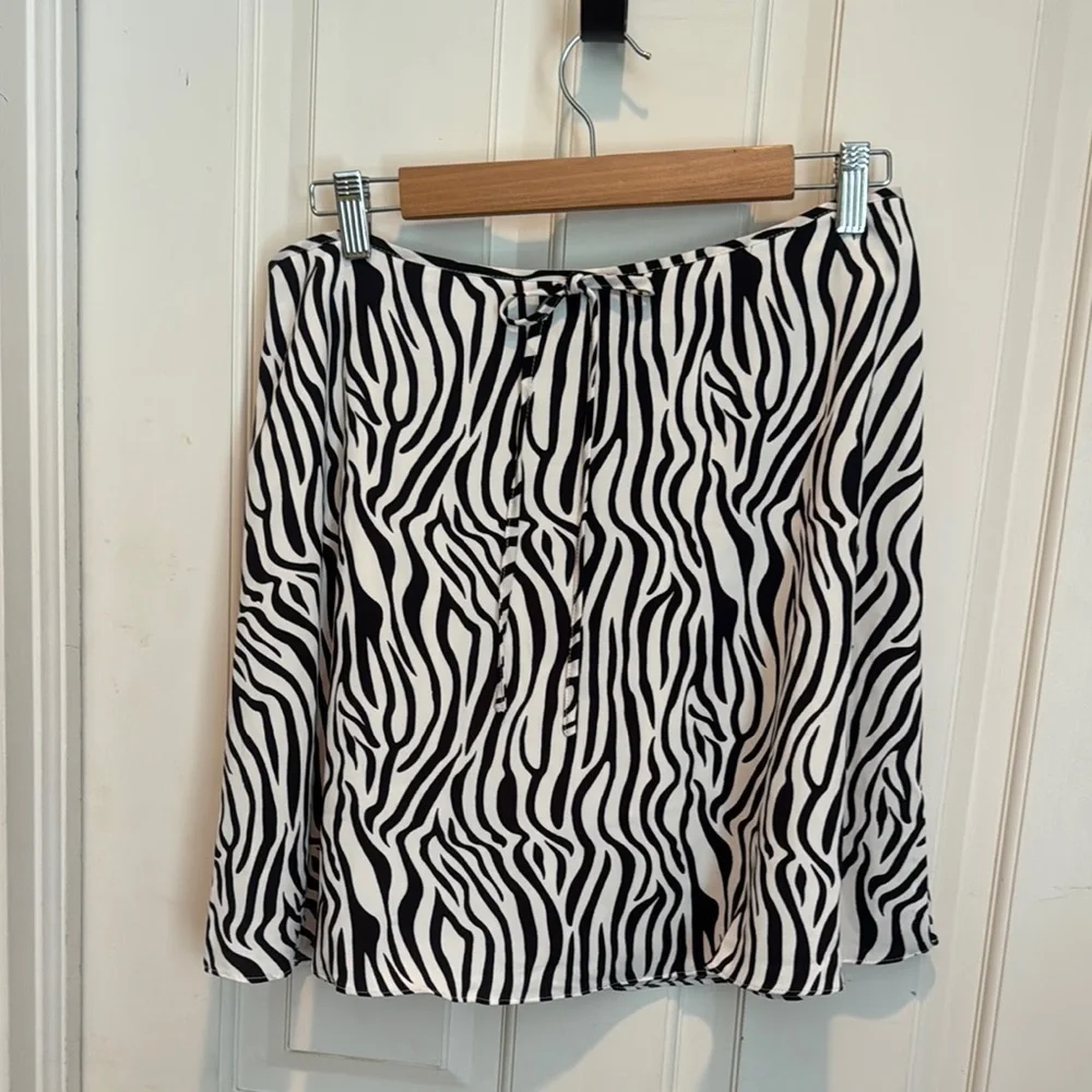 Nasty Gal 🔥sale🔥NWT black and white Zebra print skirt